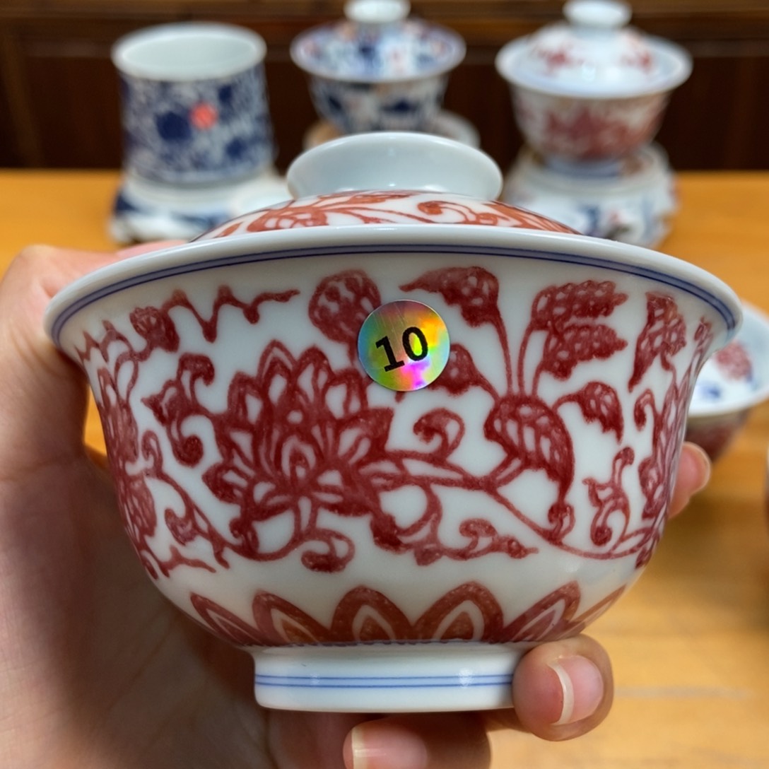 手绘现代茶具非古董