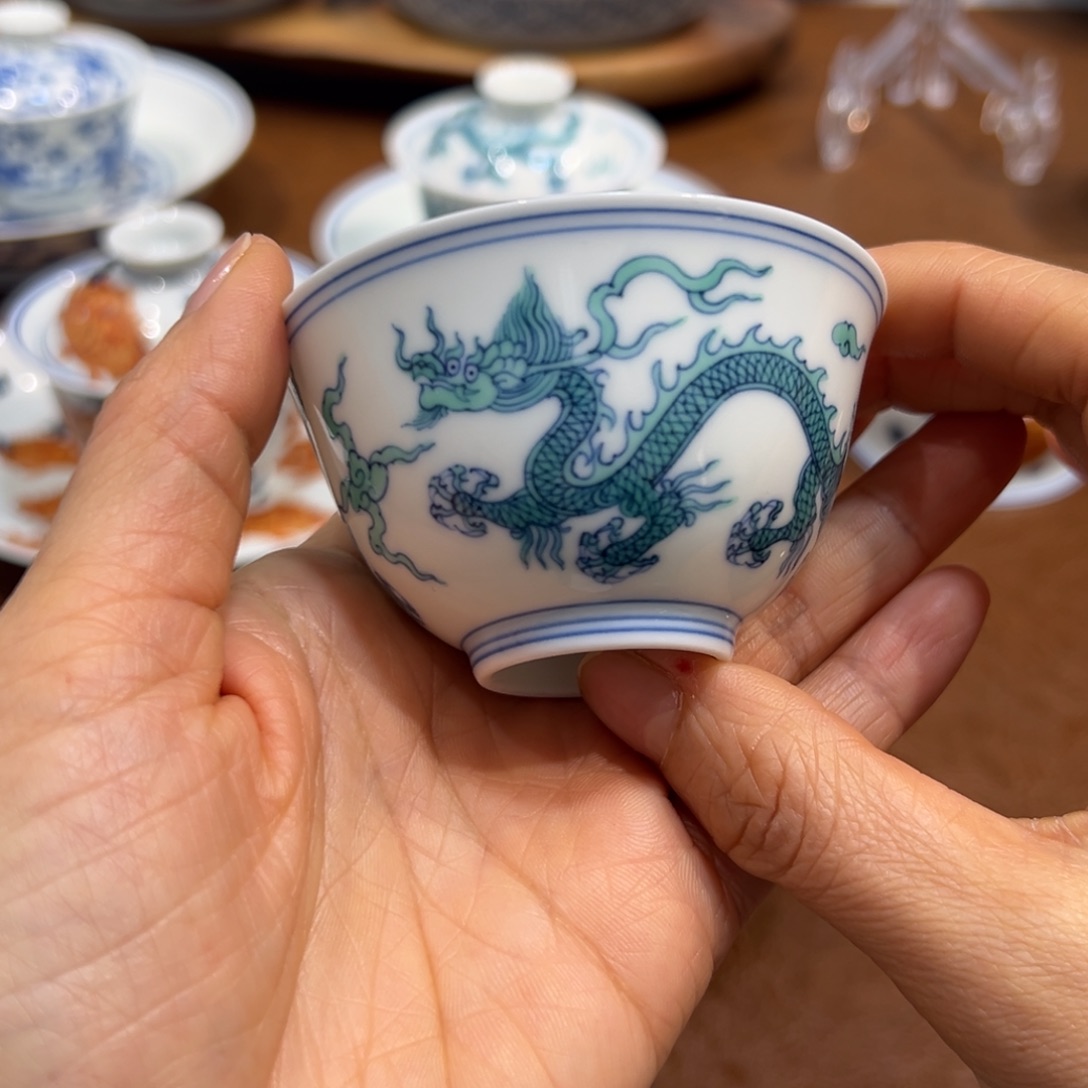 Z***.斗彩绿龙杯子75毫升