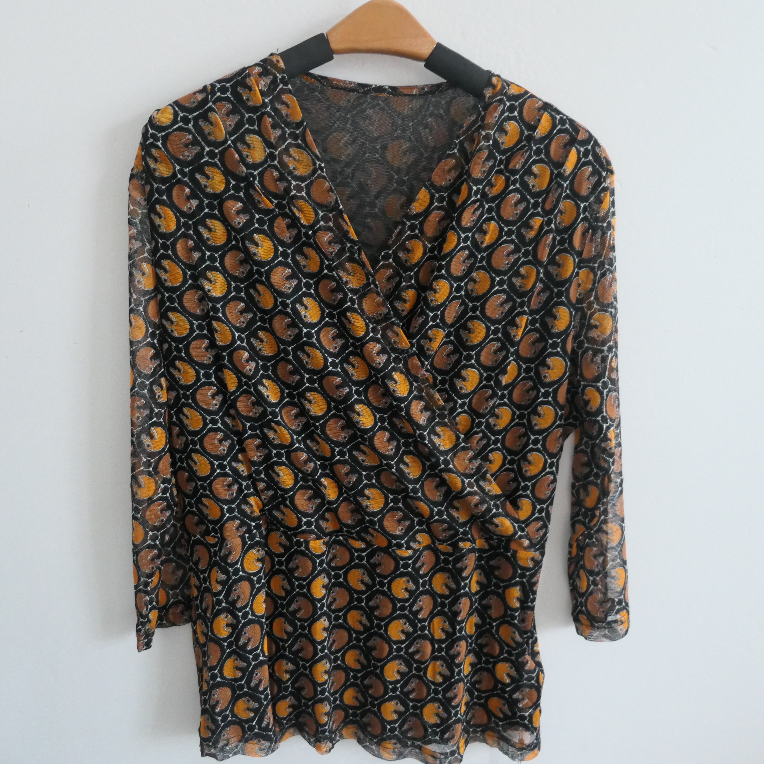 WQ-830时尚V领蚕丝衫气质中式