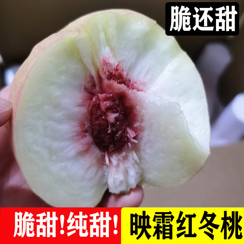 【顺丰包邮】助农映霜红冬桃晚熟桃脆甜现摘现发