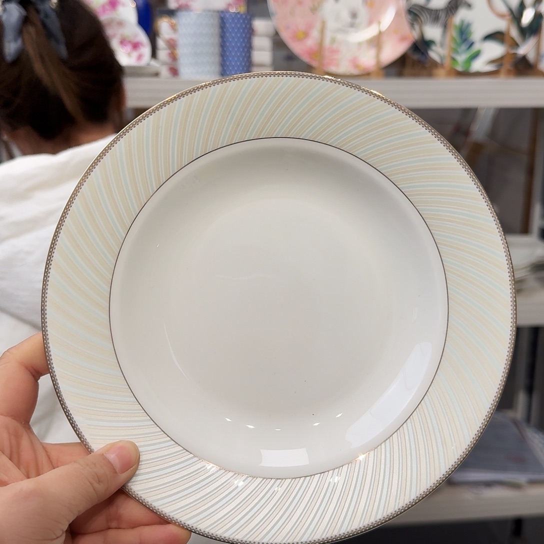骨瓷高骨8英寸汤盘20*3.5cm一个