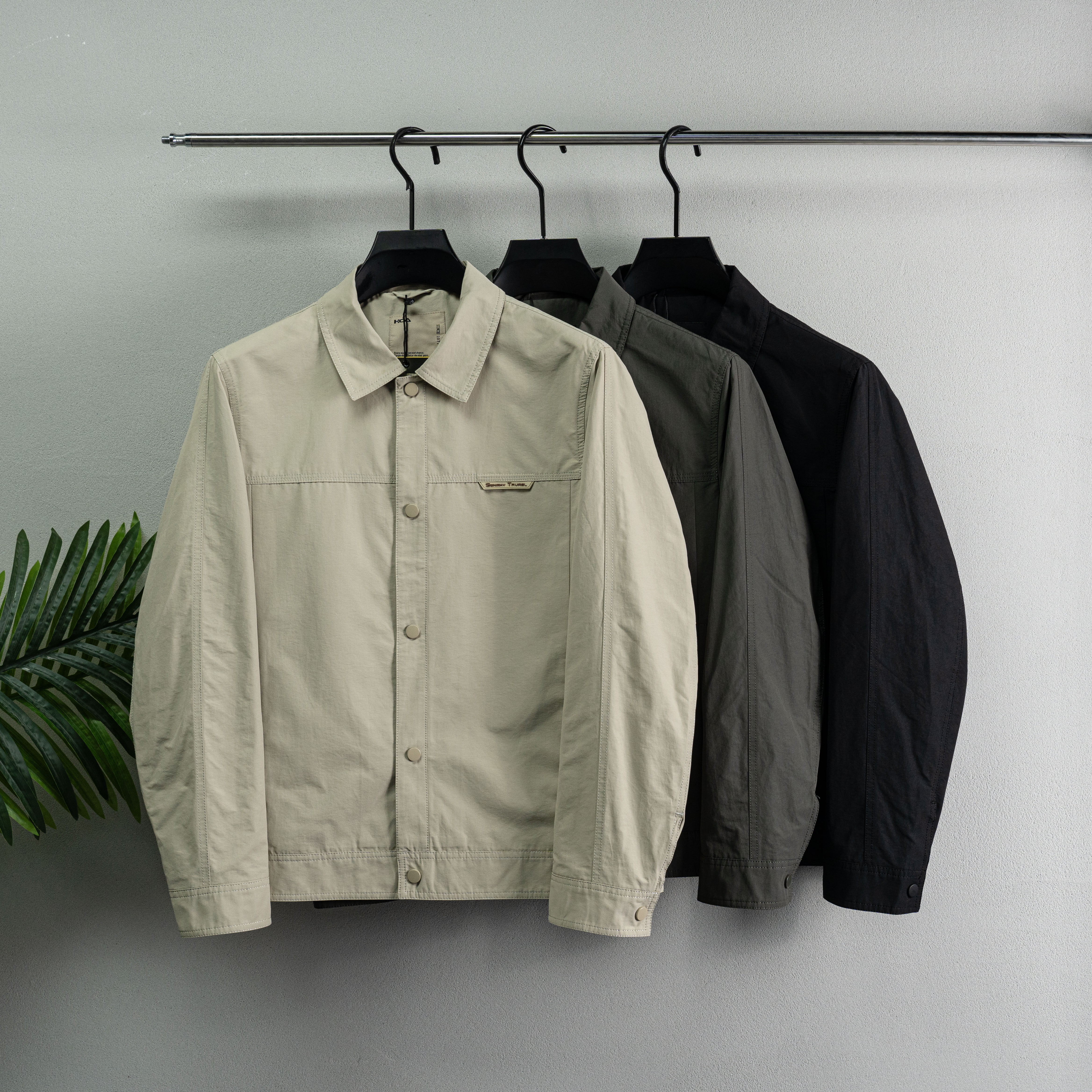 【巴尔赫】2024秋季新品欧货男士轻奢时尚休闲翻领夹克外套W2612