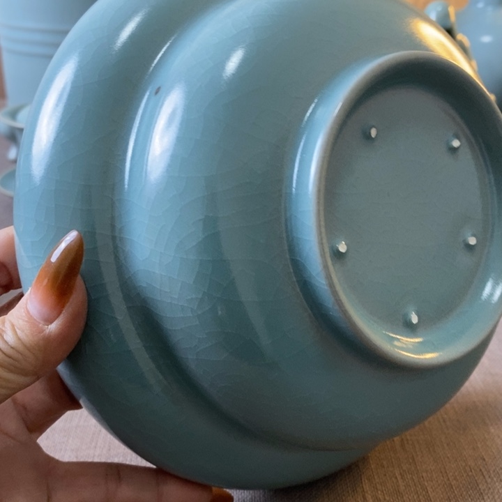 瓷片葫芦茶洗一一一暇