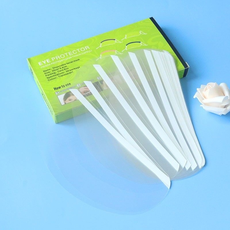 （活动200张）4盒刘海贴理发遮面护眼档眼烫发染发美发透明刘海面罩