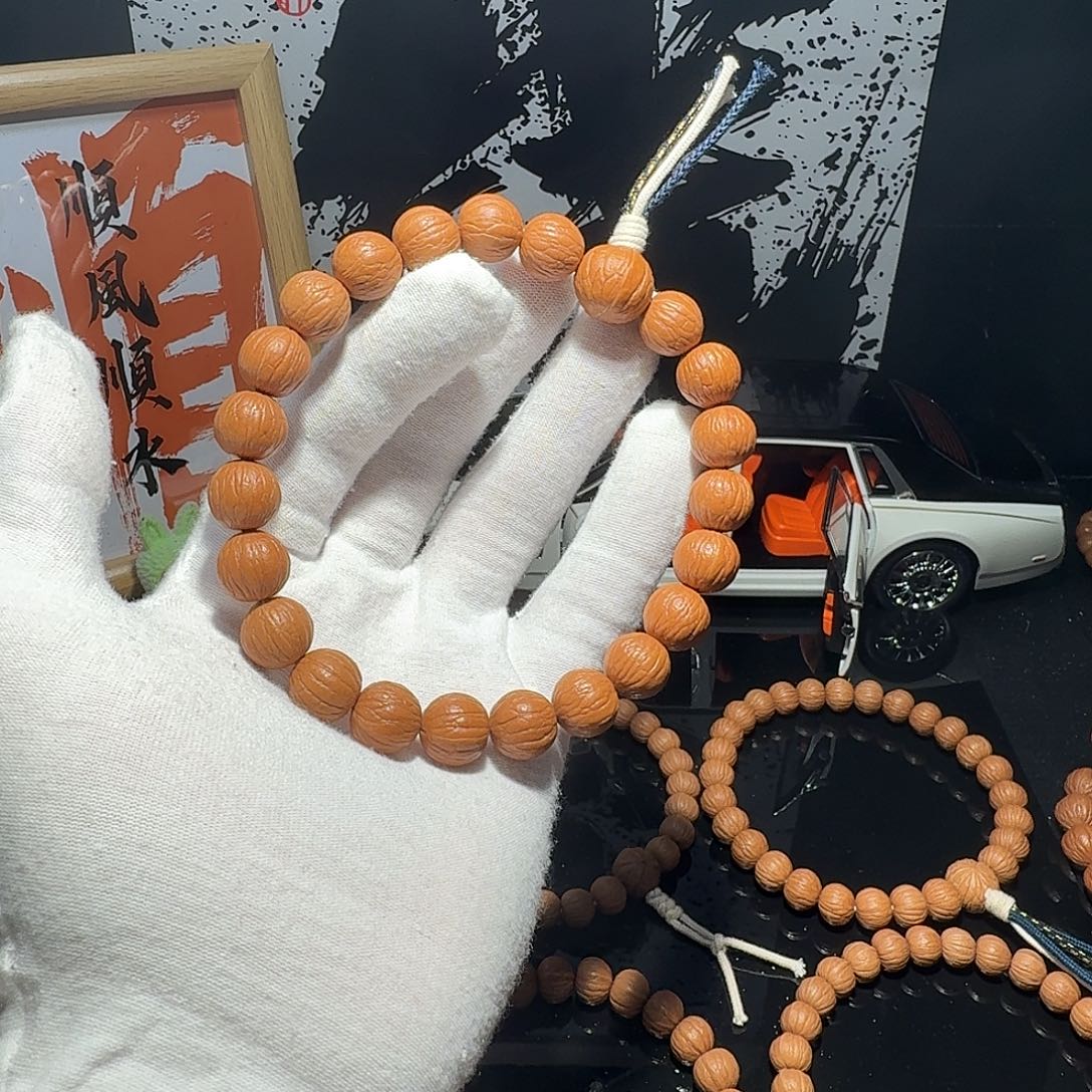 夕***止核桃原皮原色原生态三围同尺聚宝盆12+