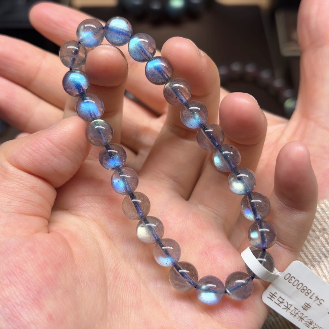 未镶嵌手链长石8mm左右