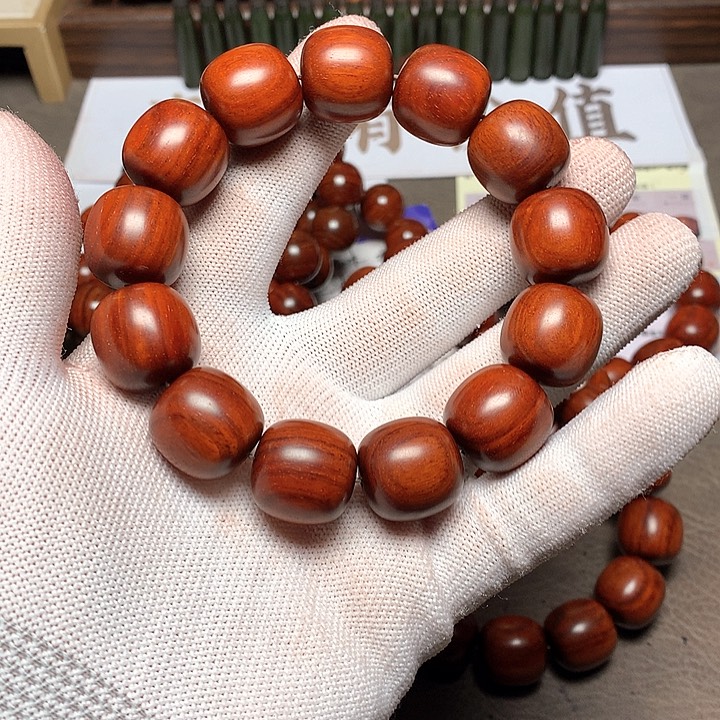 手串/手链小叶紫檀禾**色18 18 13 颗顶泥