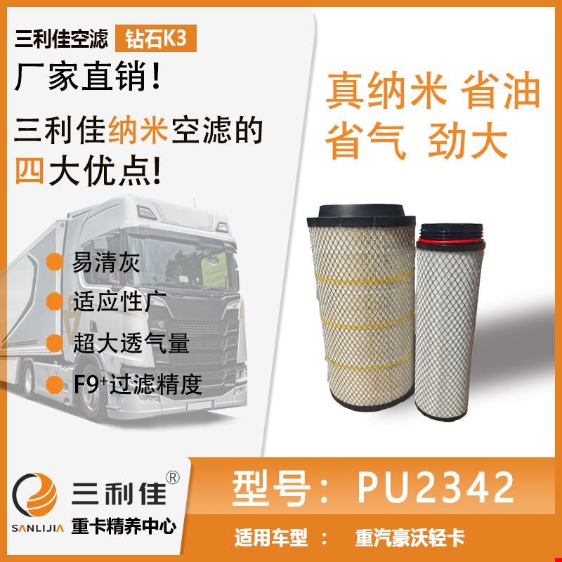 三利佳PU2342   重汽豪沃T5G,豪沃TX240,汕德卡G5