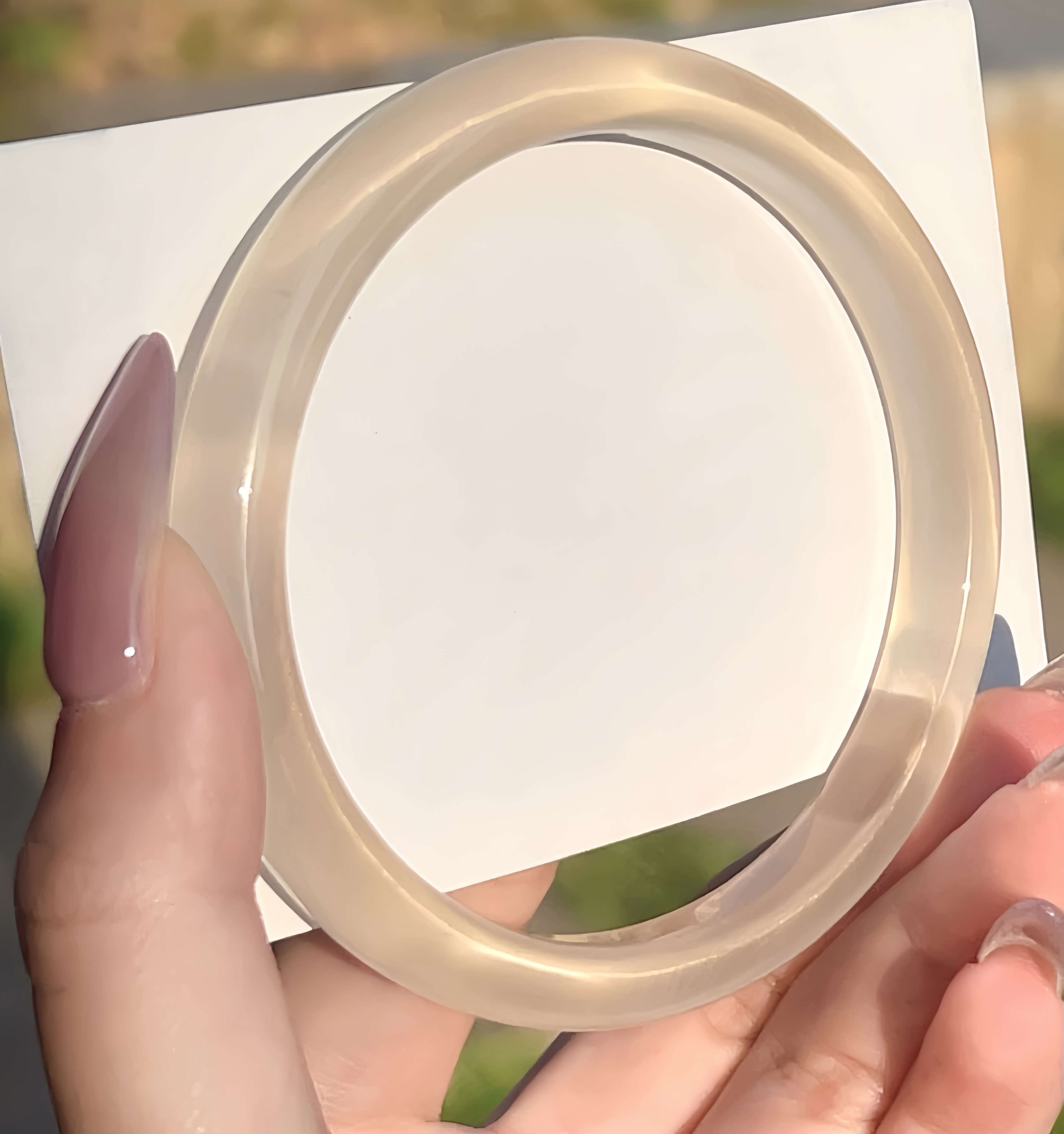 香槟金手镯高贵气质冰透款58圈口裤链