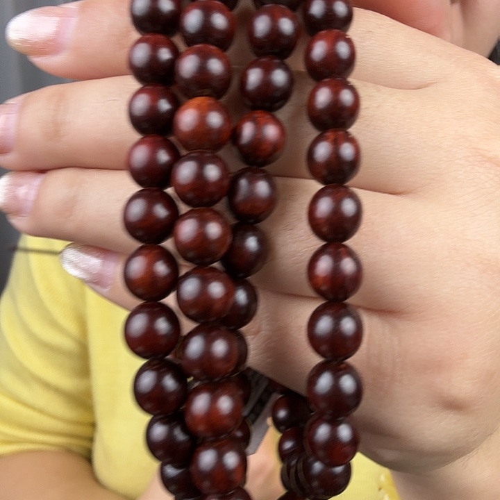 檀香紫檀（小叶紫檀）0.8 108 手串直播间为准