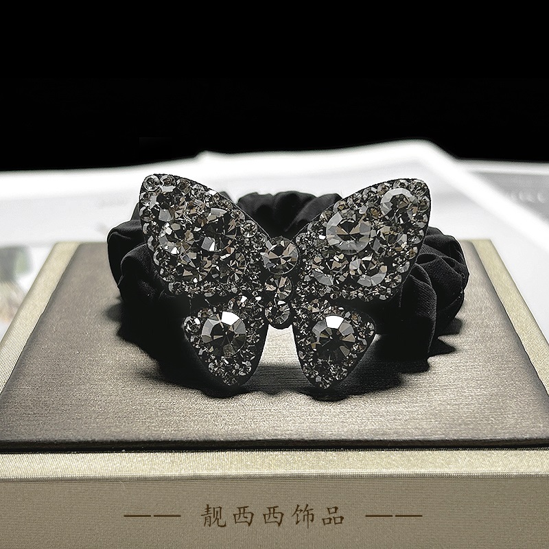 【LXX靓西西】6584 黑色满钻蝴蝶轻奢高弹力面膜圈