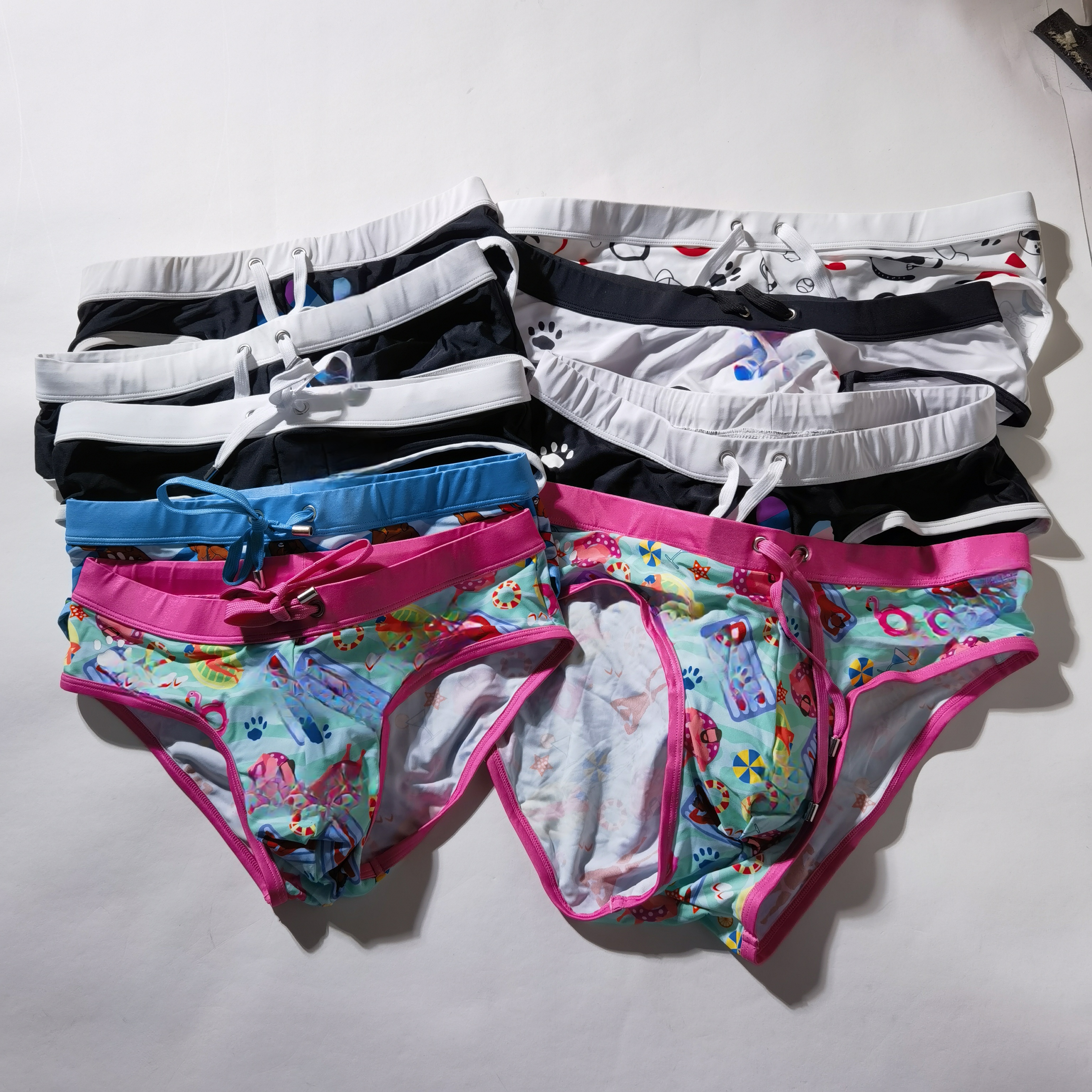 男士泳裤游泳内裤三角裤带垫(定制产品无内标或英文标)