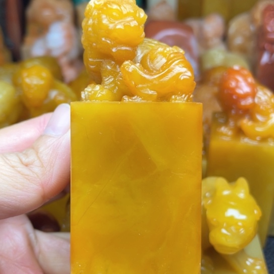 老挝石质地細膩光滑篆刻写字刀感十足