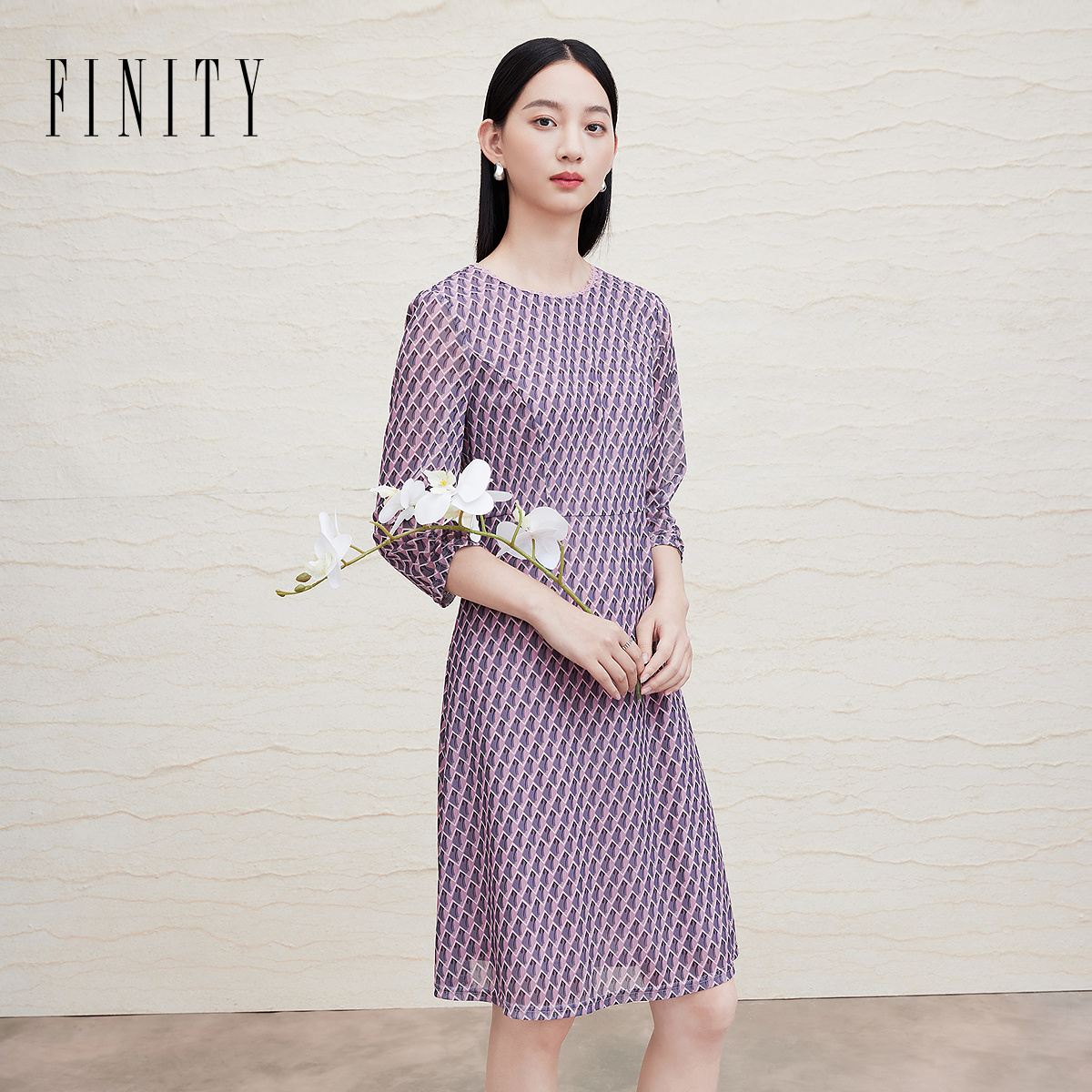【粉丝专享】 FINITY 新款欧美风气质时尚女装连衣裙 F21X6B22L5
