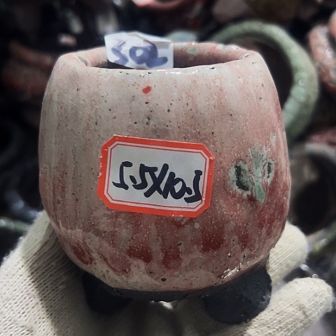 红陶粗陶花盆手工