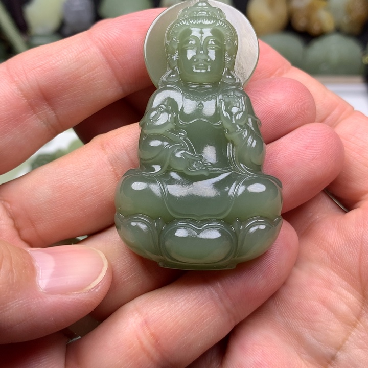 松***哥和田玉未镶嵌颈饰