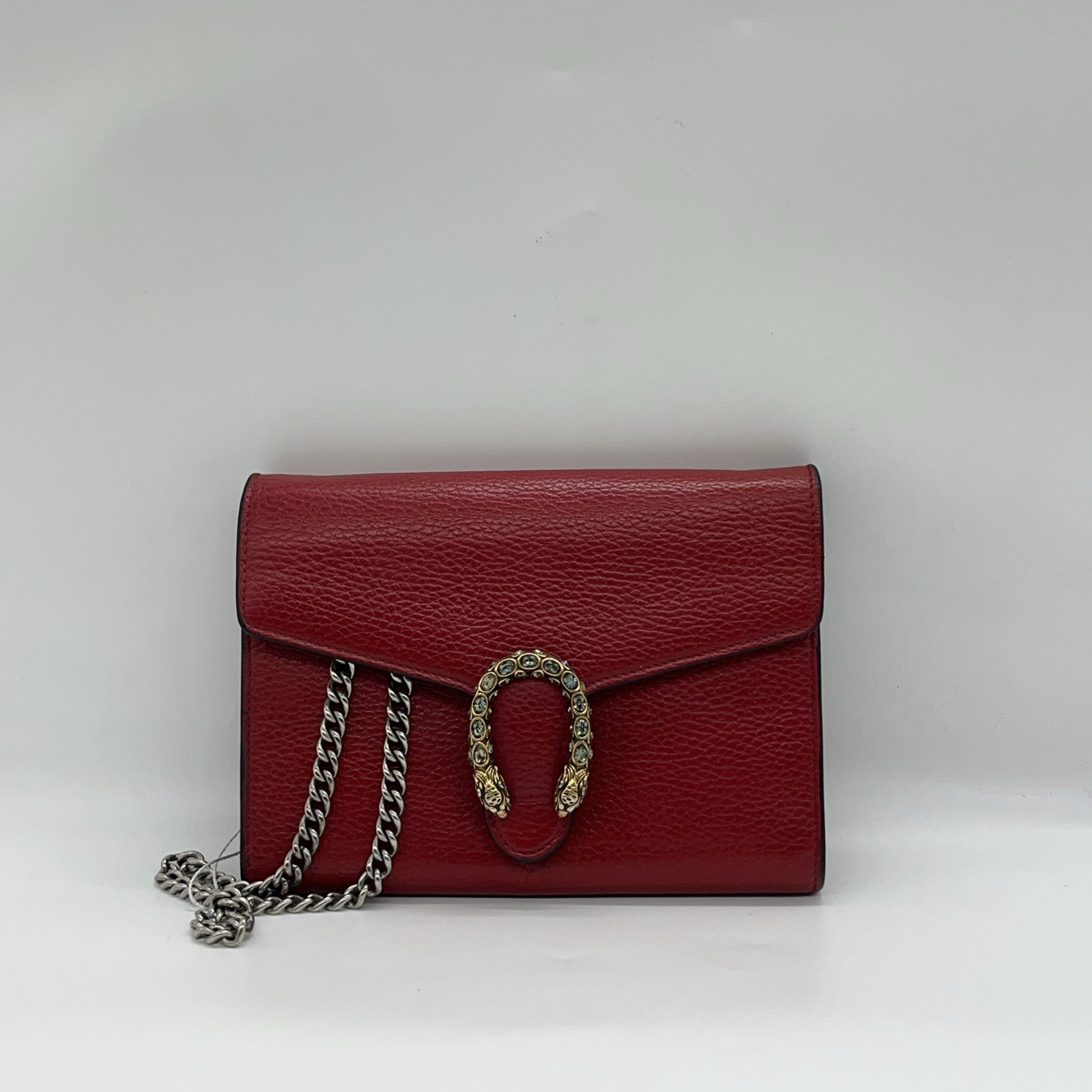 95新 GUCCI/古驰 红色 酒神链条包1578 5489