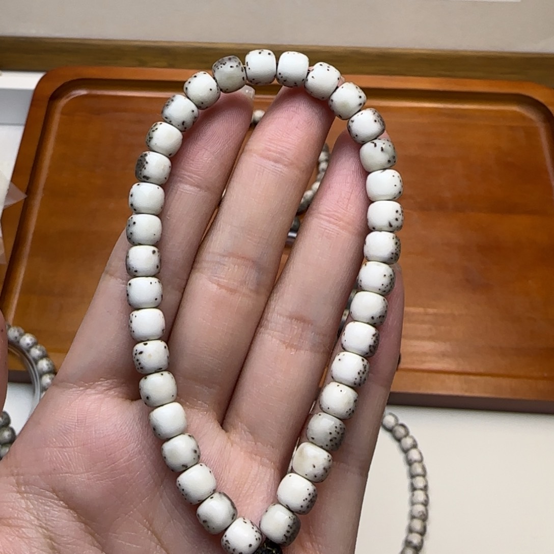 星月菩提手串乄*石玉河豚7×6手持头条