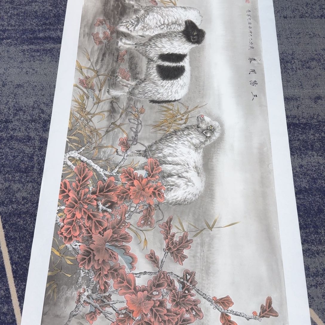 国画国画作品山水花鸟纯手绘