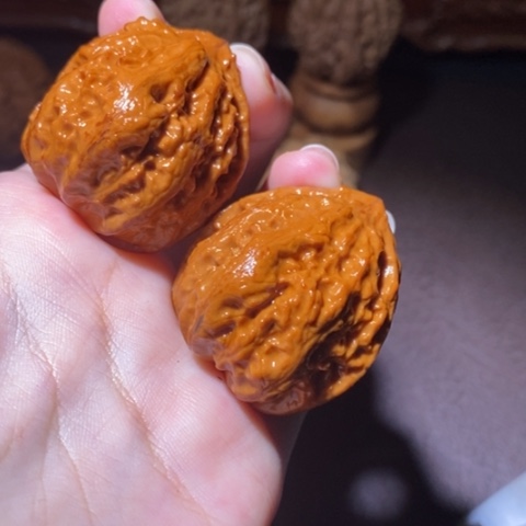 把件文玩核桃东北野生楸子小园 132