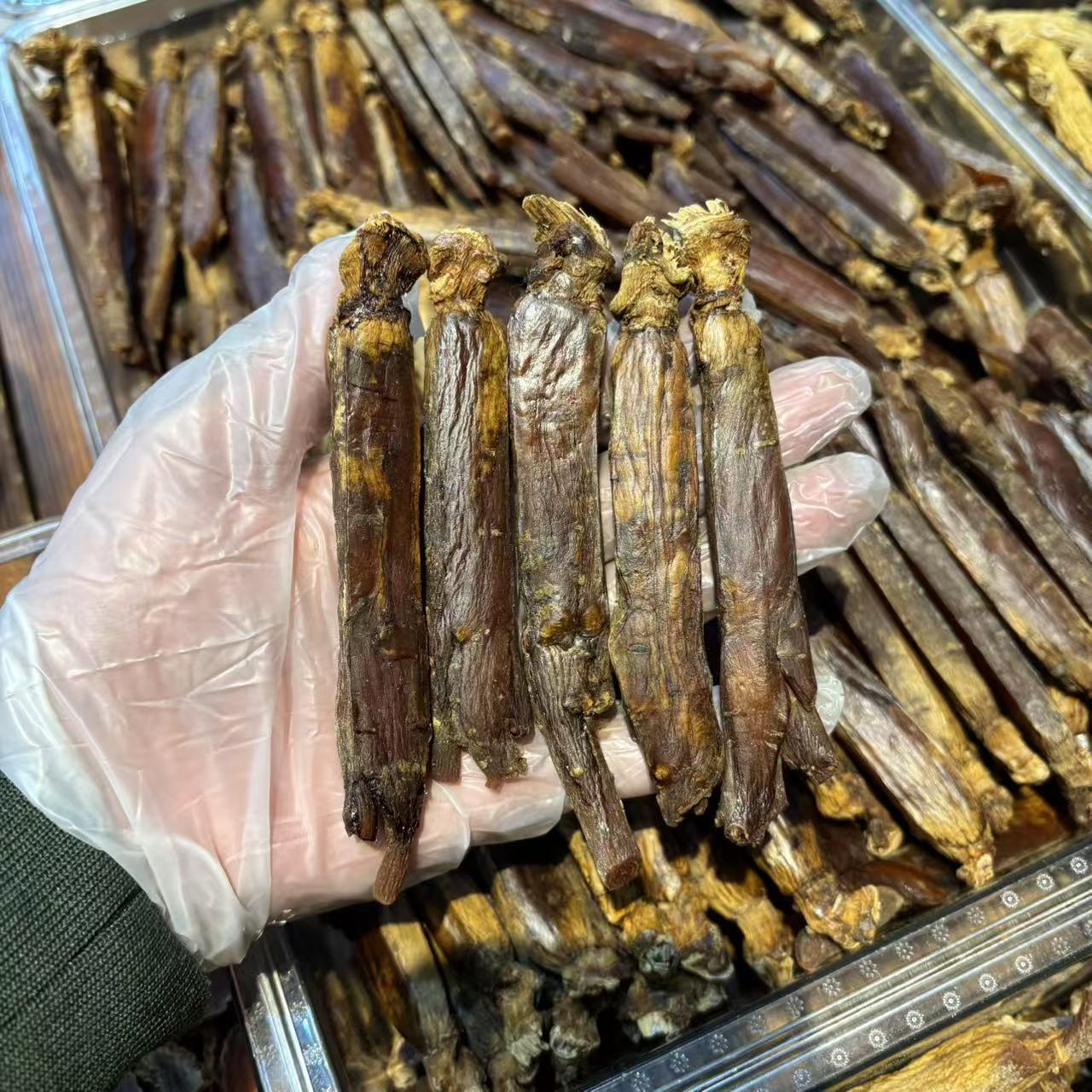 韩种高丽参陈年别直参26支一斤大芦碗挥发油