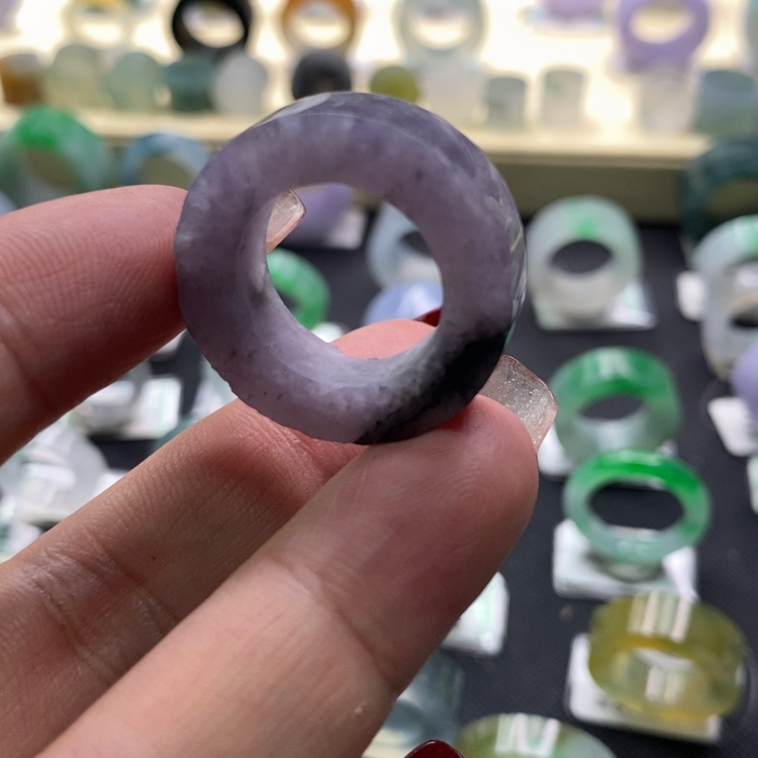 定制翡翠未镶嵌翡翠戒指14-23