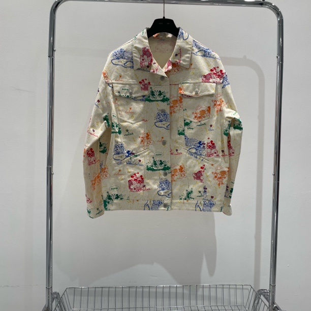 99新 GUCCI/古驰 迪士尼米奇满印牛仔外套 yy00838 尺码m