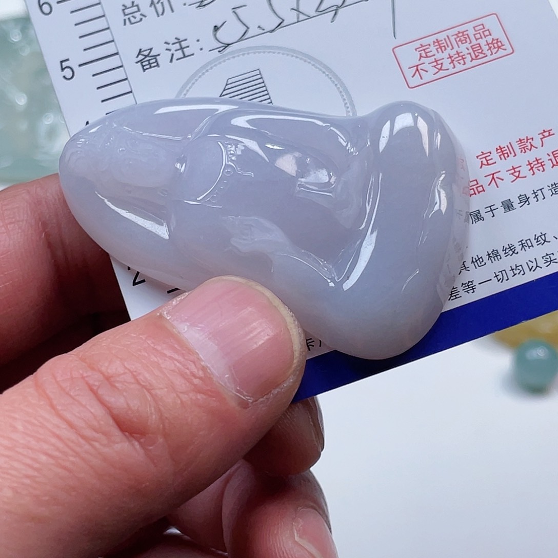 翡翠颈饰未镶嵌缅甸天然A货翡翠