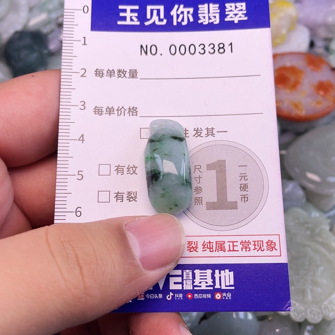 翡翠未镶嵌吊坠(不含链)