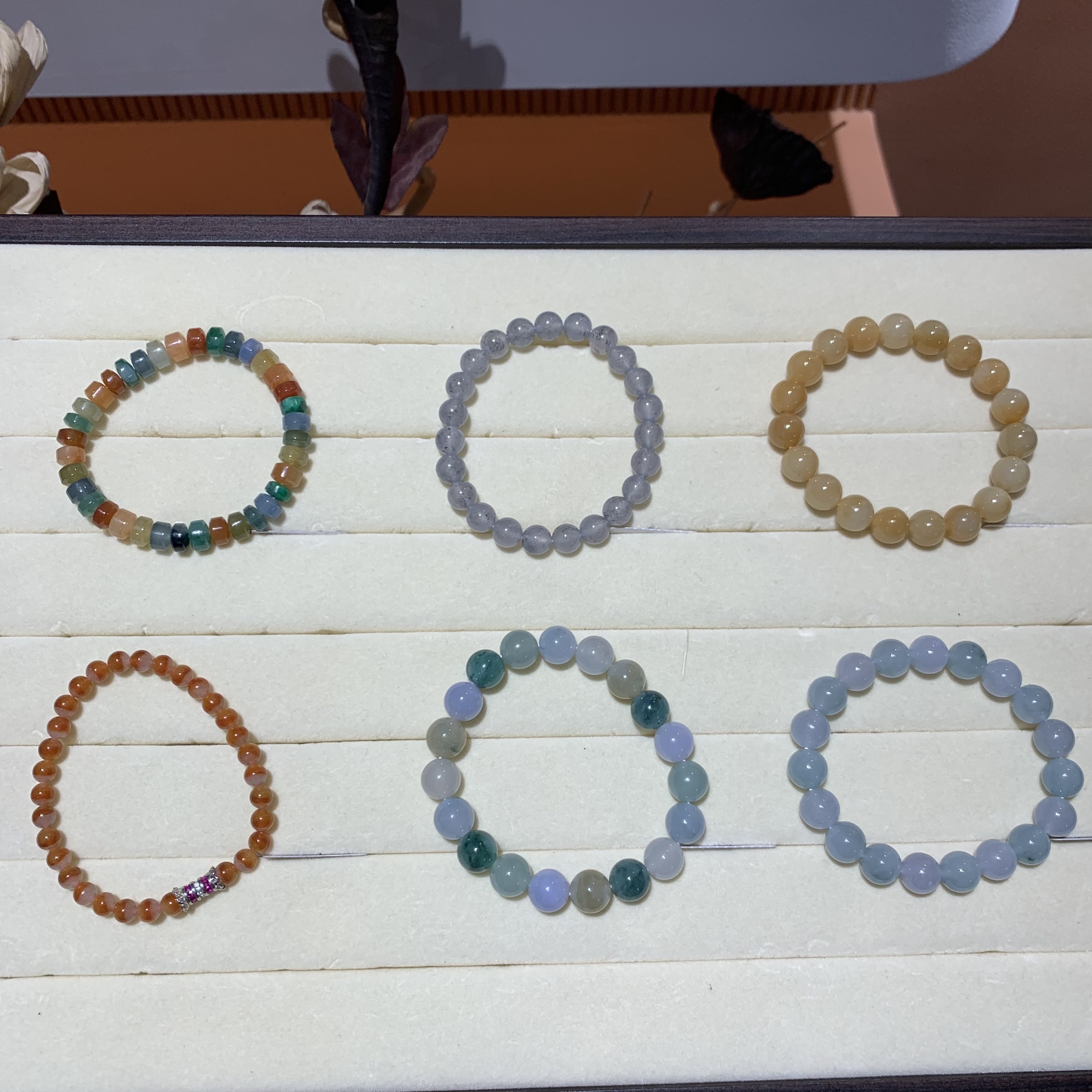 【一菲臻选】翡翠手串-多样性发其一-LHF34|CZL