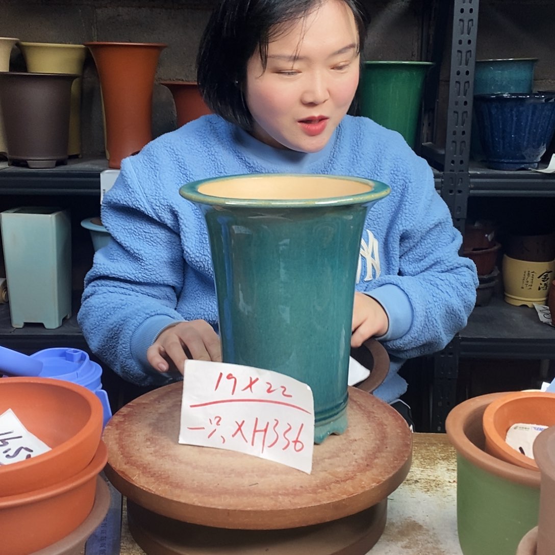 紫砂極紫砂花盆一只XH336