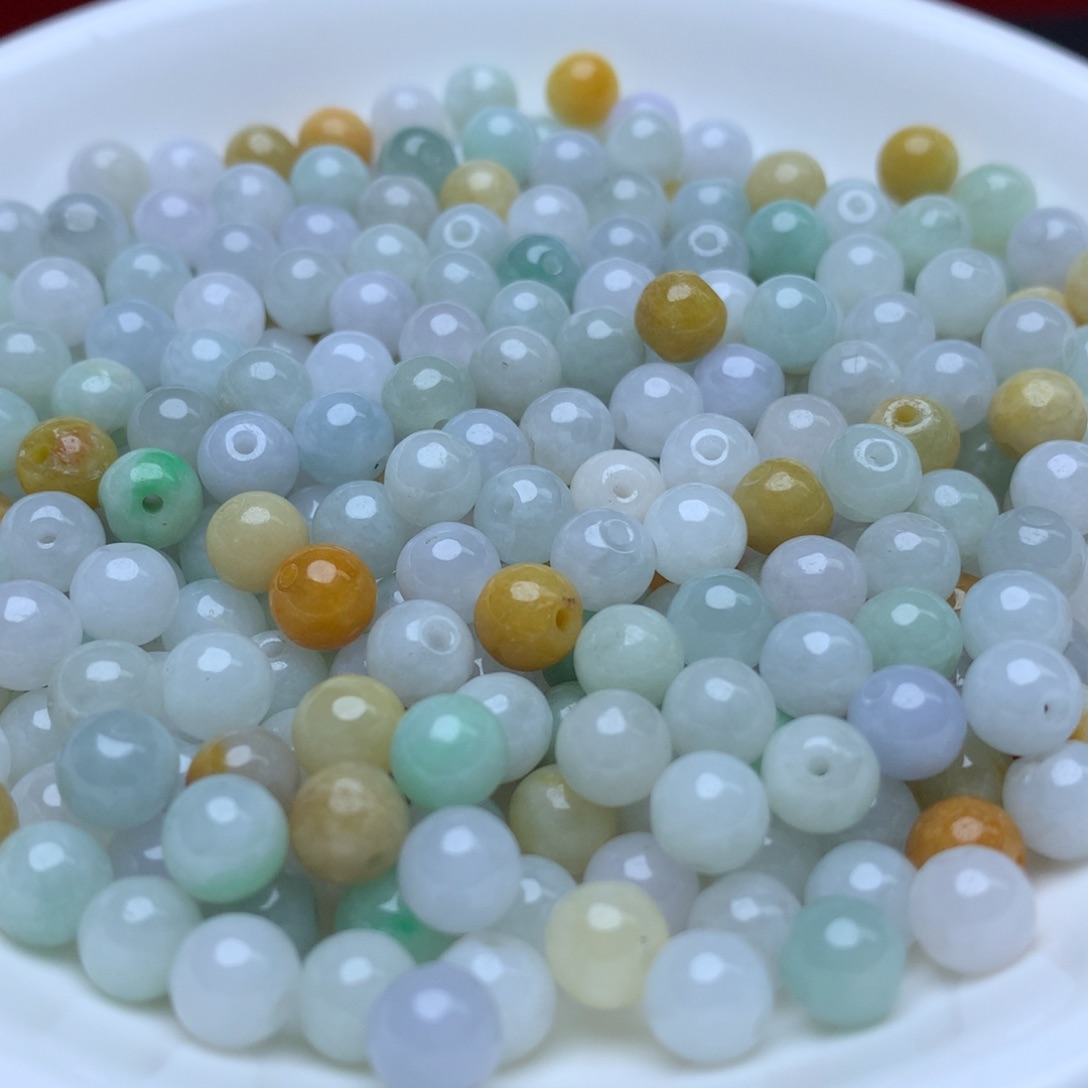 【闪购商品】翡翠手链未镶嵌卡5.7冰三彩100个