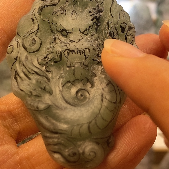 未镶嵌定制翡翠龙牌翡翠纯天然翡翠A货