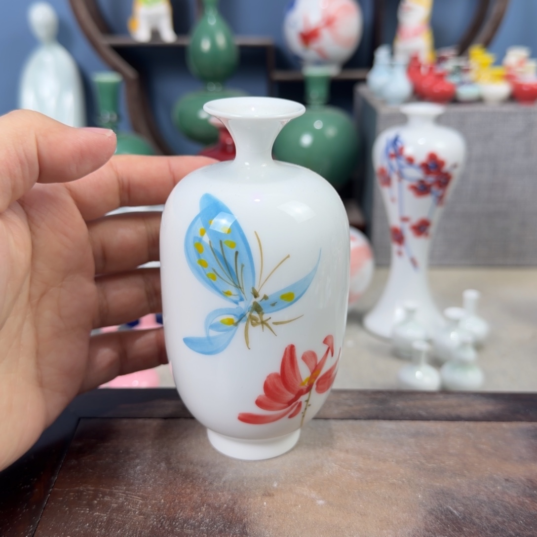 陶瓷手工小花器摆件