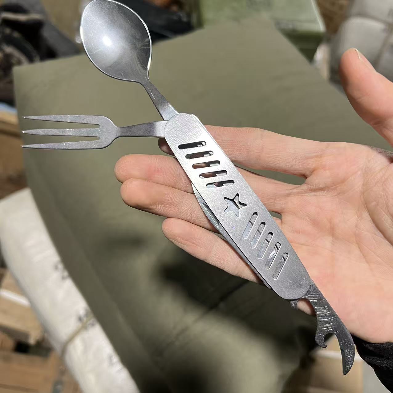 正品多功能勺叉餐具工具全新