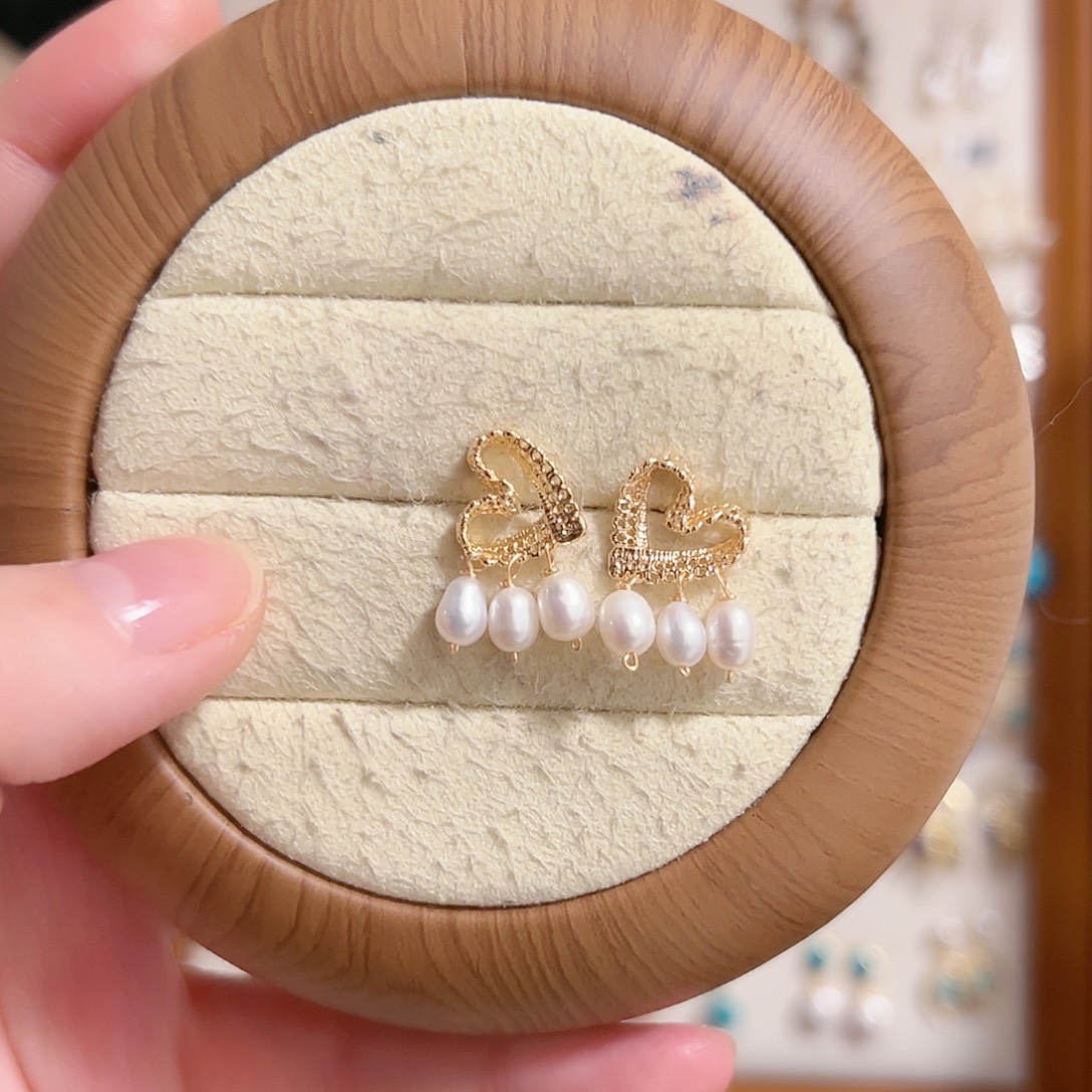 银S925镶嵌原创手作淡水珍珠