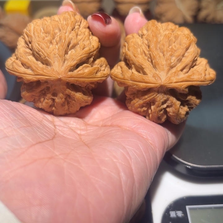 荔***鸿把件文玩核桃46大粗筋