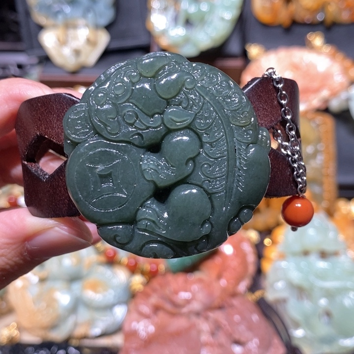 岫玉毛衣链未镶嵌