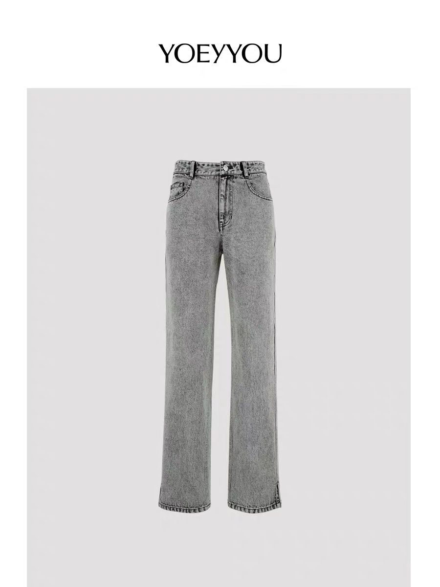YOEYYOU 25SS 设计师品牌 直筒牛仔裤WHATsUP