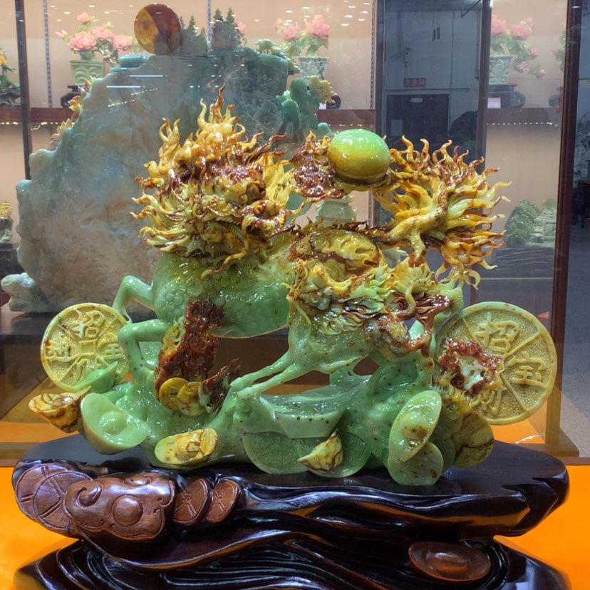 【闪购商品】未镶嵌蛇纹石玉摆件覆膜