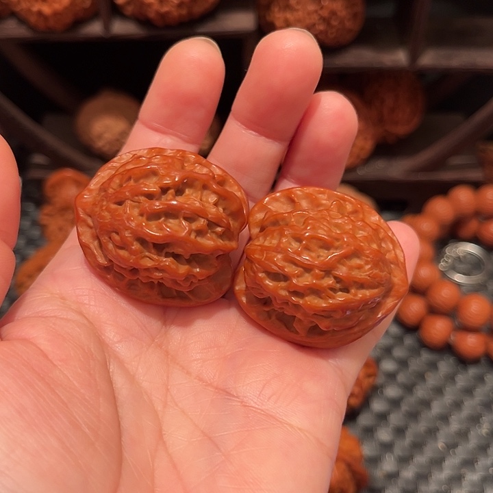 文玩核桃把件盘山35