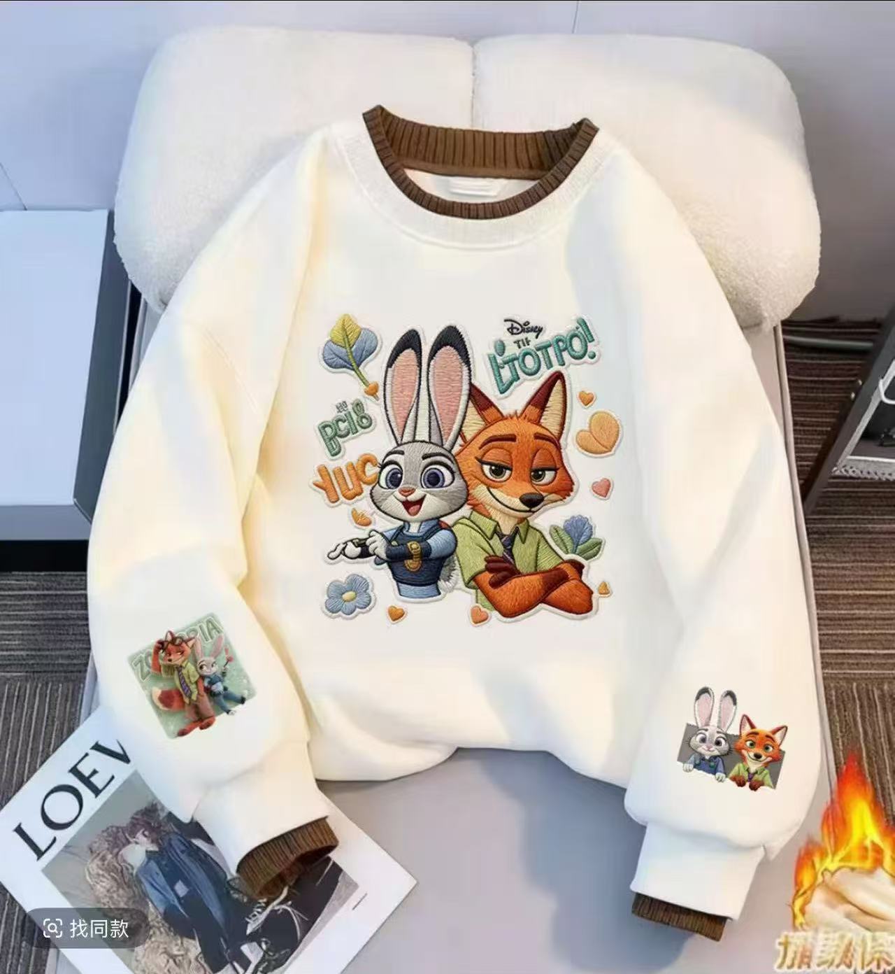 【加绒加厚】女童洋气加绒加厚卫衣2025新款中小大童上衣冬季韩版