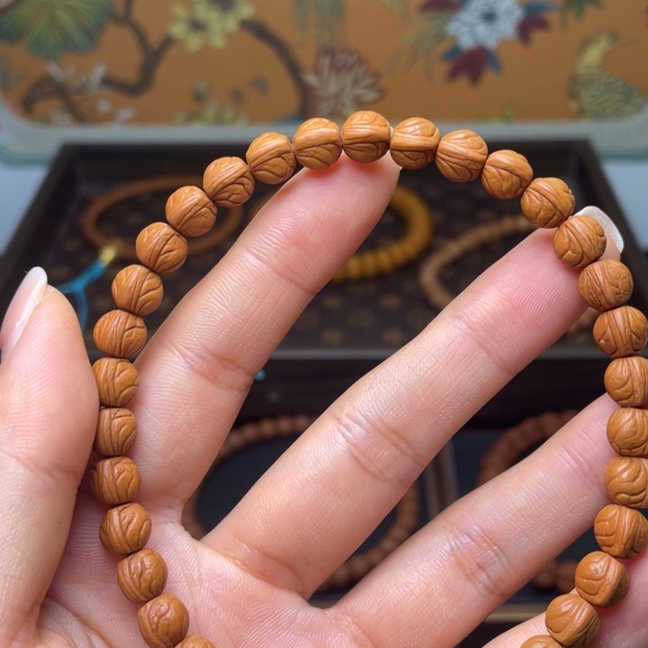 一***哲手串桃核龙纹涛哥