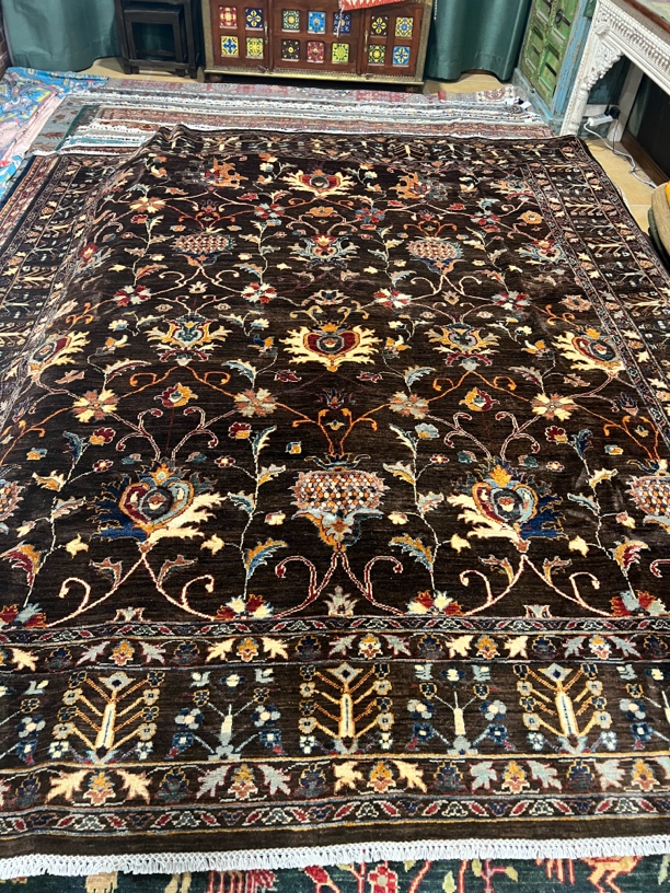 阿富汗手工羊毛地毯246 x289