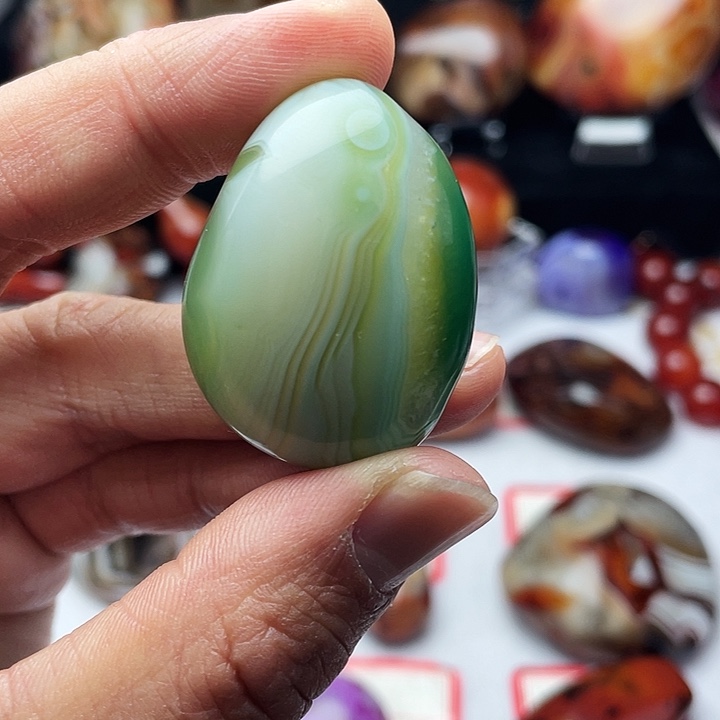 玛瑙/玉髓手把 吊坠未镶嵌