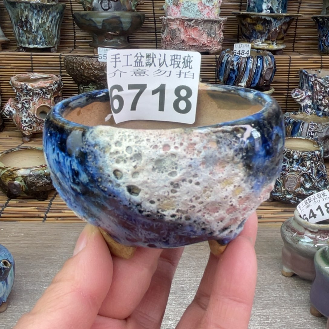 手工花盆默认瑕疵完美者勿拍