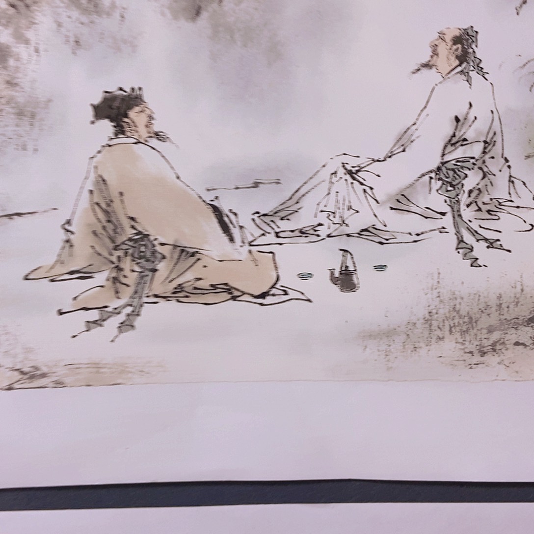 国画廖宇手绘人物生平34.138