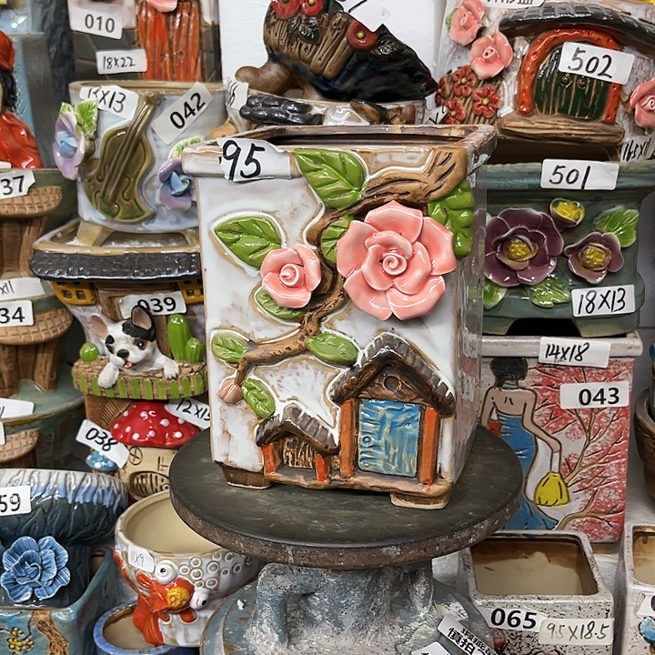 粗陶材质多肉花盆