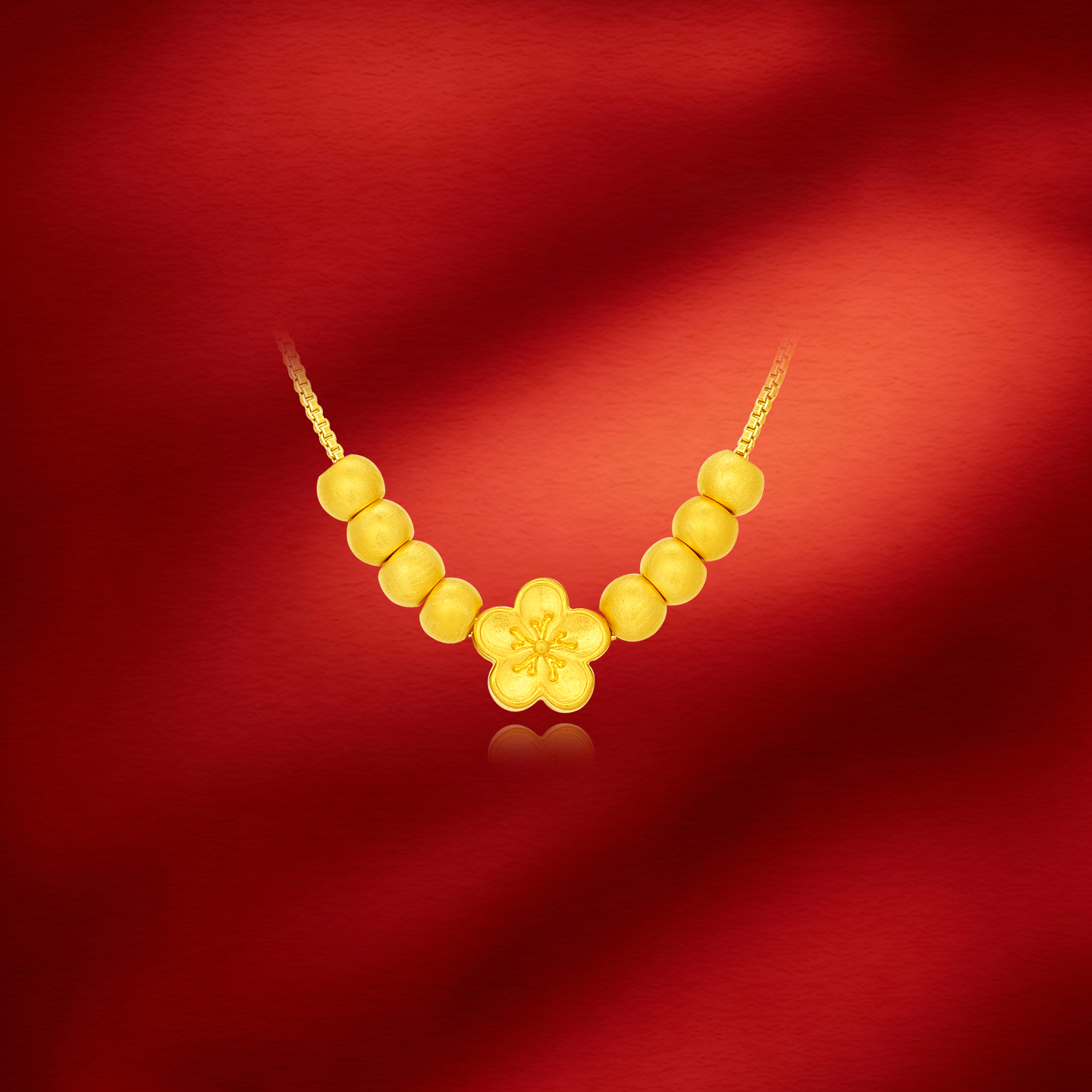 【婷婷专享】足金999  桃花（赠合金链） BP 91668 添金纳喜