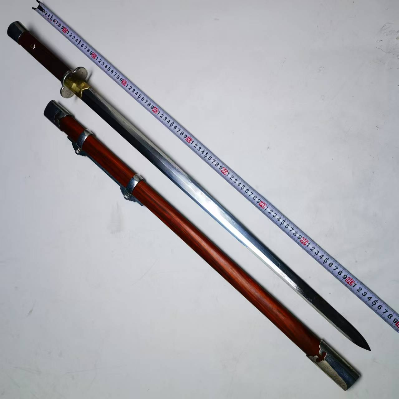 [九剑堂]乾元剑明剑仿古纯铜手工艺品百炼钢一体龙骨未开刃